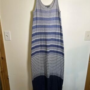 VINCE 100% Cotton striped maxi Tank Dress EUC Women’s Small. Vacation, beach.